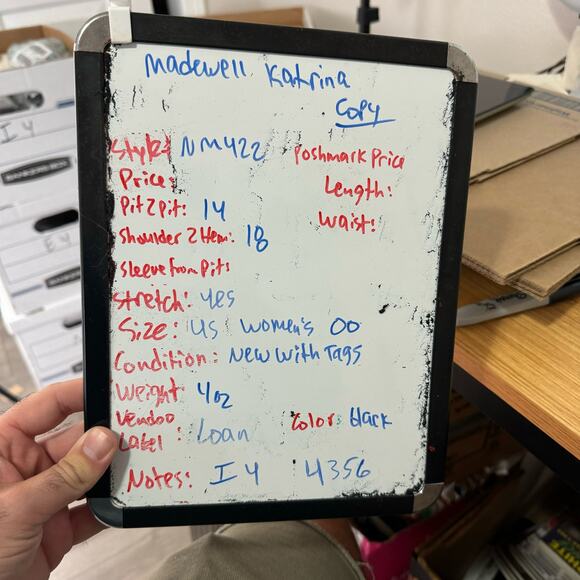 Madewell Katrina Crop Button Up Vest Softdrape Cute Top US Women's 00 New - Picture 7 of 7